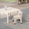 Flash Furniture Bright Beginnings  Commercial Grade Wooden Classroom Chairs, 9" Seat Height with Non-Slip Foot Caps and Built-In Carrying Handle, Natural, PK2 MK-KE24428-GG - alternate 5